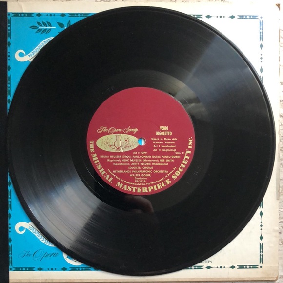 Giuseppe Verdi Rigoletto Perf. By Netherlands Philharmonic Double Vinyl Lp Set - Picture 9 of 14